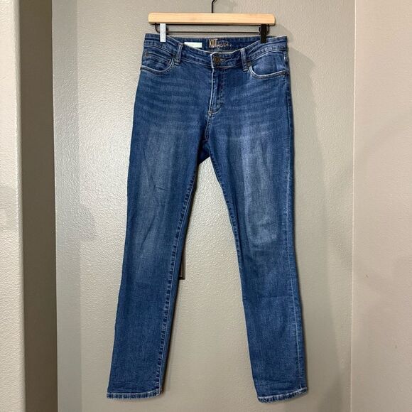 Kut from the Kloth Blue Straight Leg Katy Boyfriend Jeans - Picture 1 of 8